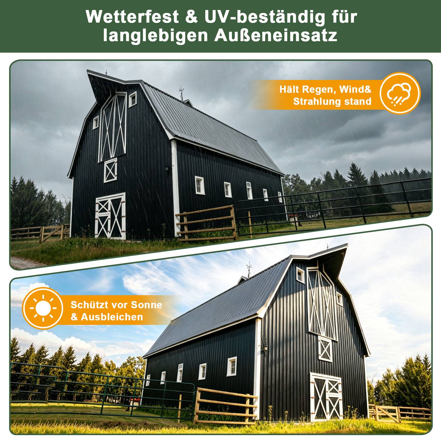 ASA Verbund-Wellplatten 5 Stück Anthrazitgrau 117×93 cm, Dachplatten 1,5 mm, witterungsbeständige Wellplatten für Carport, Gartenhaus, Gewächshau
