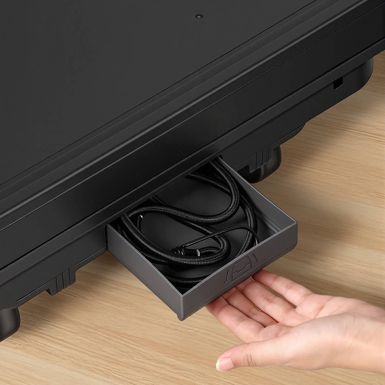 Einkaufstrolley 48L faltbar Schwarz, 3-in-1 Box-Trolley mit leisen Rollen, ergonomischem Griff, Aluminium + PP, klappbar