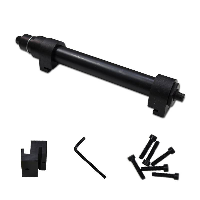 Universelles Federspannwerkzeug für 3 Köpfe, 80–195 mm, Backen, Schutzvorrichtung, Adapter, Werkstattkoffer