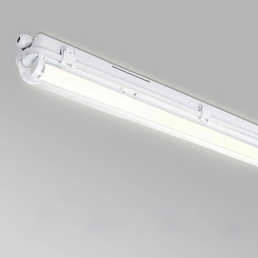 LED Feuchtraumleuchte IP65 18W 120 cm T8 G13, Neutralweiß 4000K, Wannenleuchte für Keller Garage Werkstatt