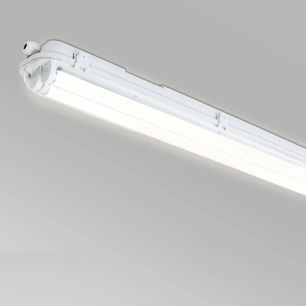 LED Feuchtraumleuchte 2-flammig IP65 24W 150 cm T8 G13, Neutralweiß 4000K, für Keller Garage Werkstatt