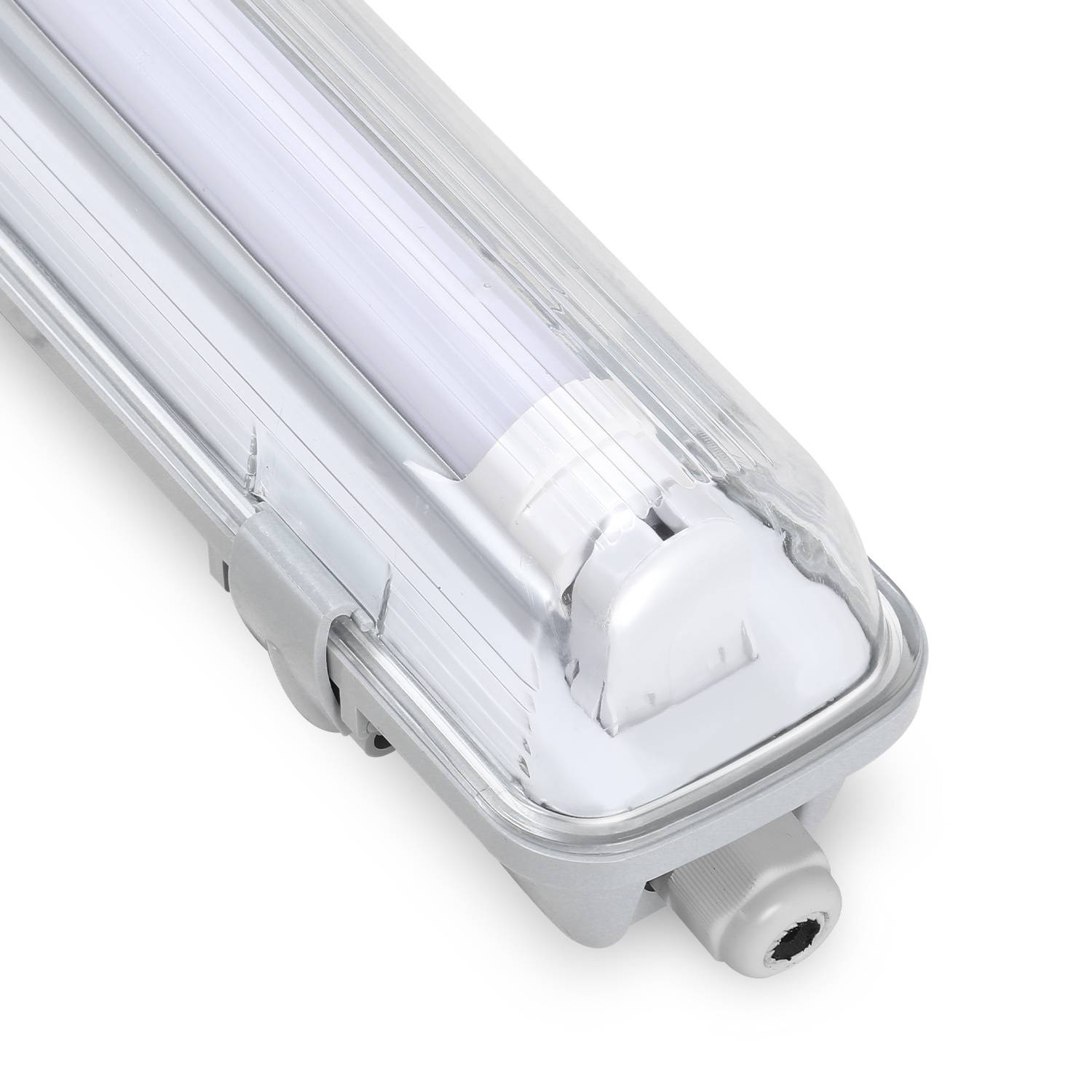 LED Feuchtraumleuchte IP65 18W 120 cm T8 G13, Neutralweiß 4000K, Wannenleuchte für Keller Garage Werkstatt