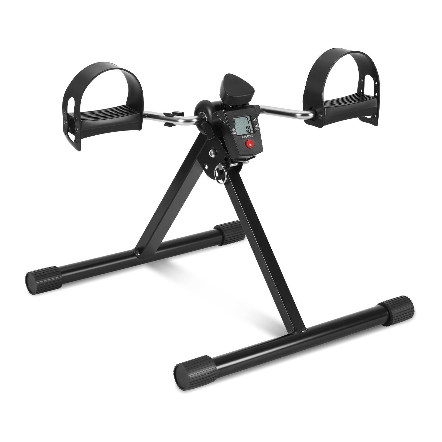 Mini-Heimtrainer Pedaltrainer Klappbar mit LCD Display, Fitness Fahrrad für Arme und Beine, Armtrainer Beintrainer für Zuhause und Büro