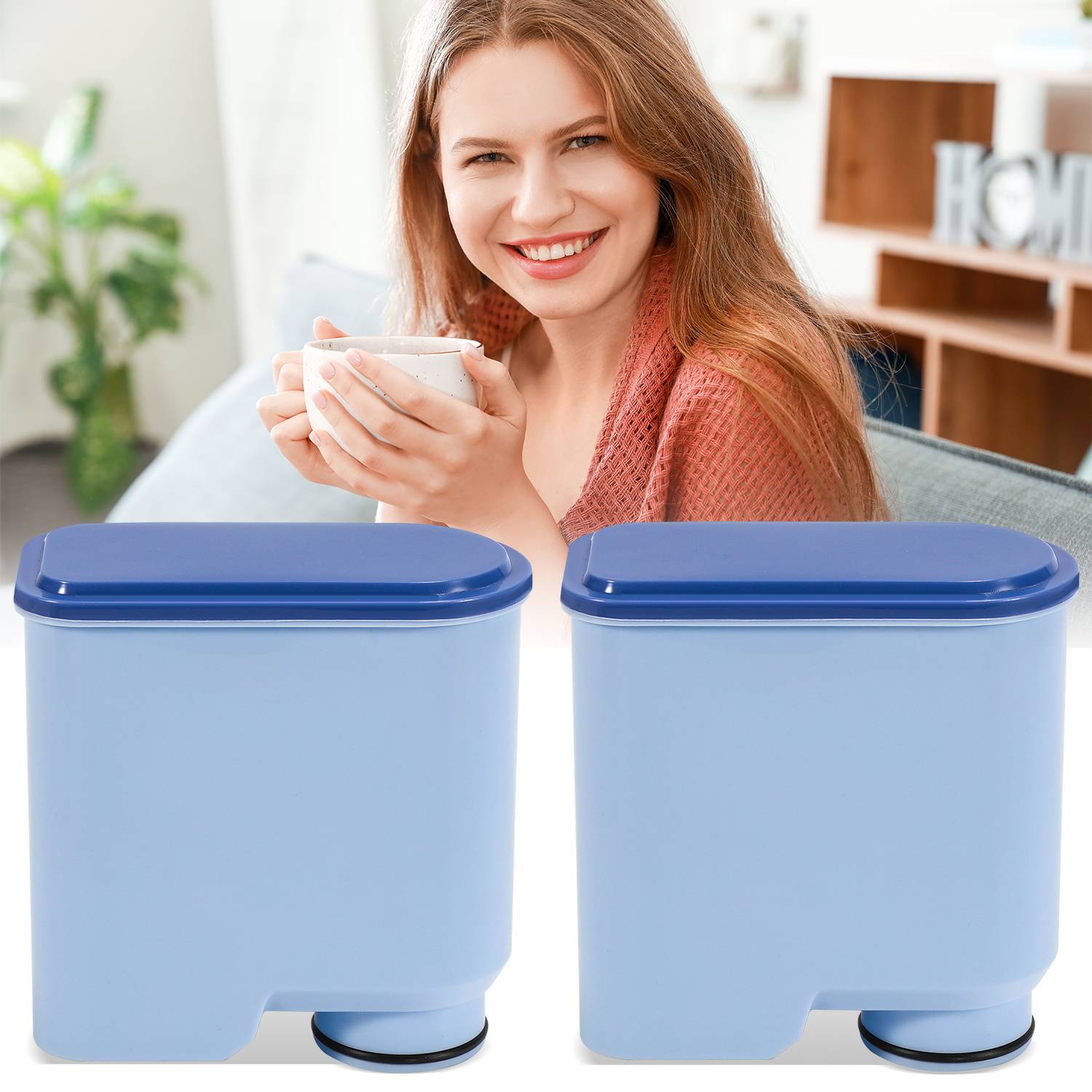 Wasserfilter AquaClean für Philips Saeco, 2 Stück Kaffeevollautomat Filter