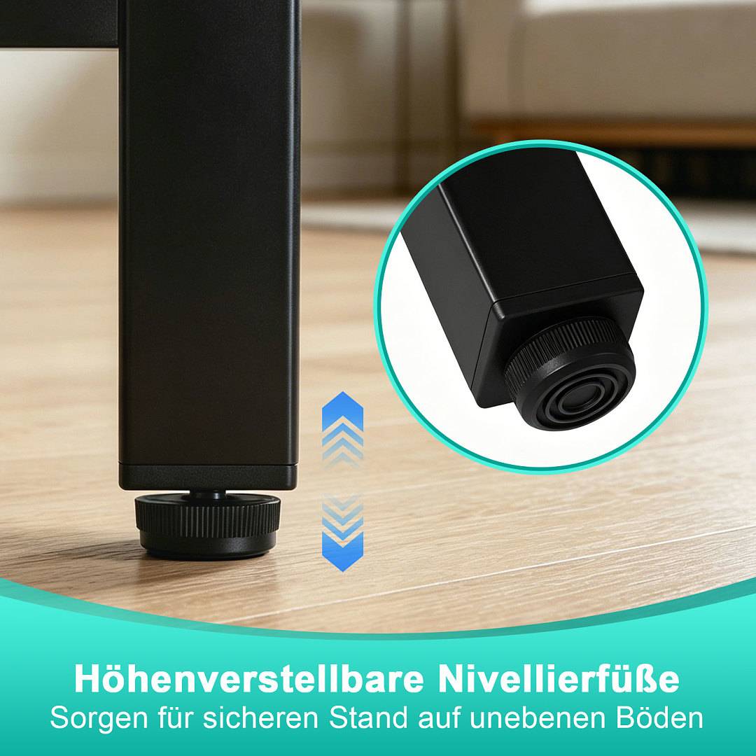 Waschmaschinenregal 72x64x115cm mit ausziehbare Ablage Schwarz, Regal über Waschmaschine, Aufbewahrungsorganisator