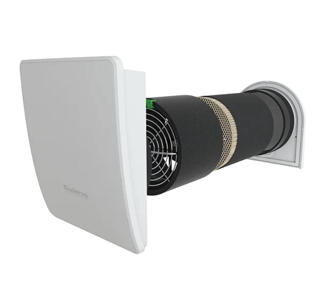 Buderus 6er Paket Logavent HRV126 D 6x Komplettset+Bedienteil VC40H - 7739615446