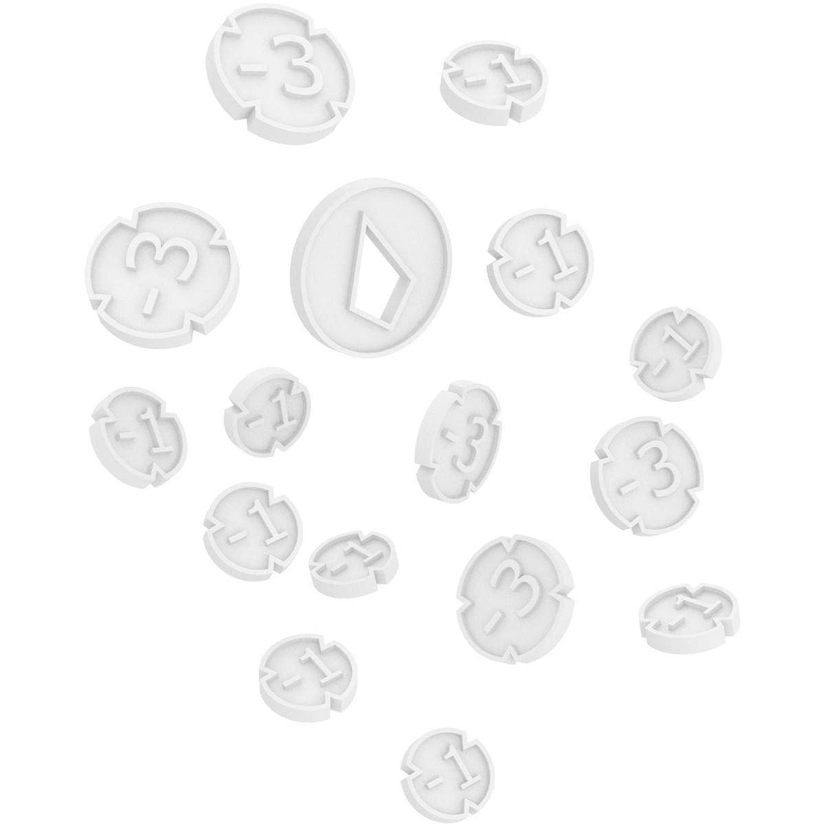 Feldherr Token Set für Disney Lorcana, grau