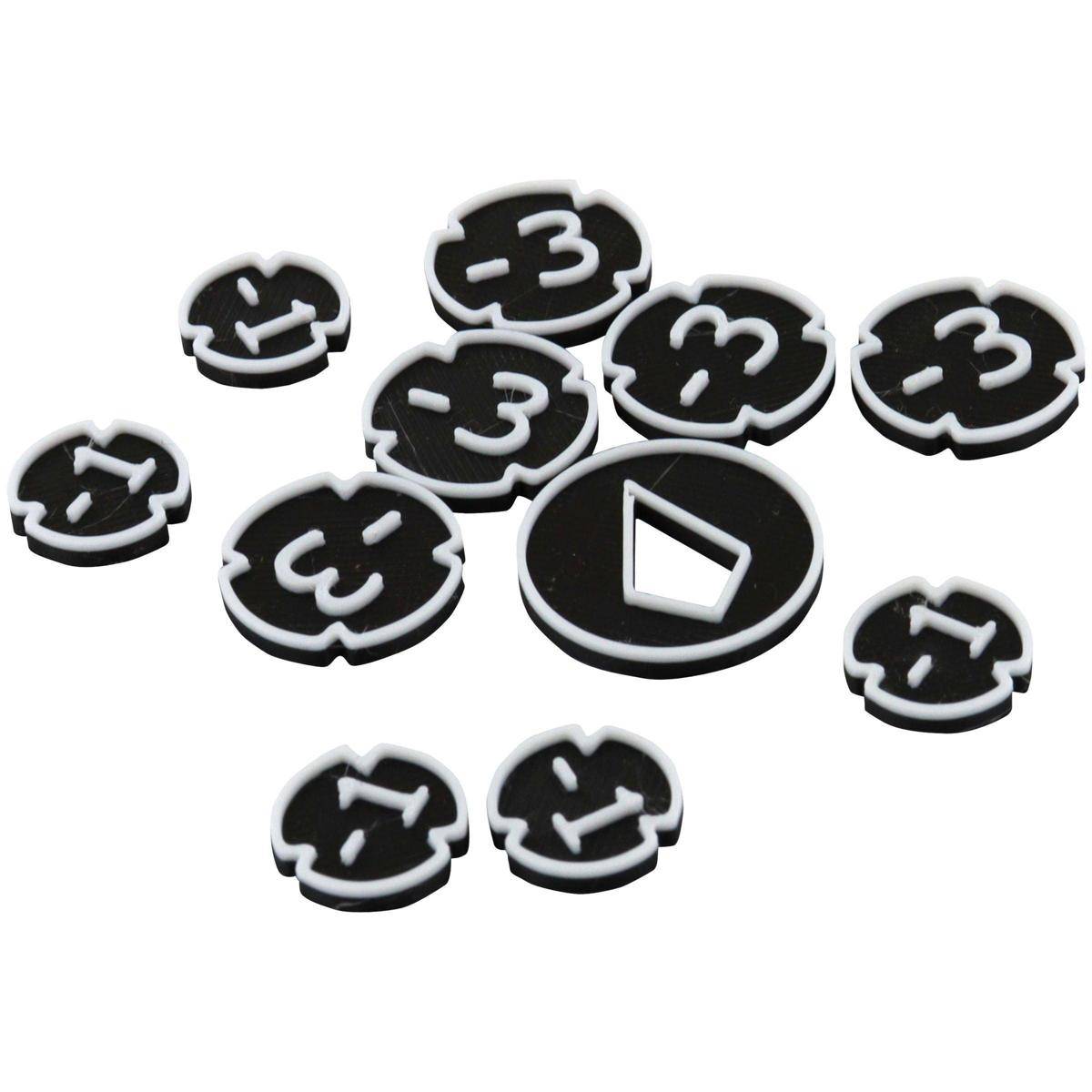 FH10804 - Feldherr Token Set multicolor für Disney Lorcana, schwarz/weiß