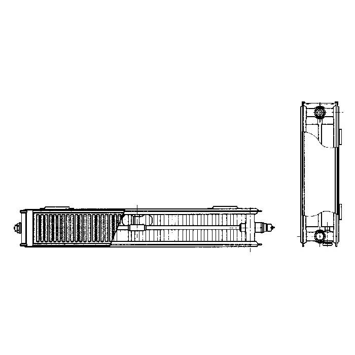 Vogel & Noot Flachheizkörper VN-T6, 22VM, 600x1800mm, weiß, 1 Stk.