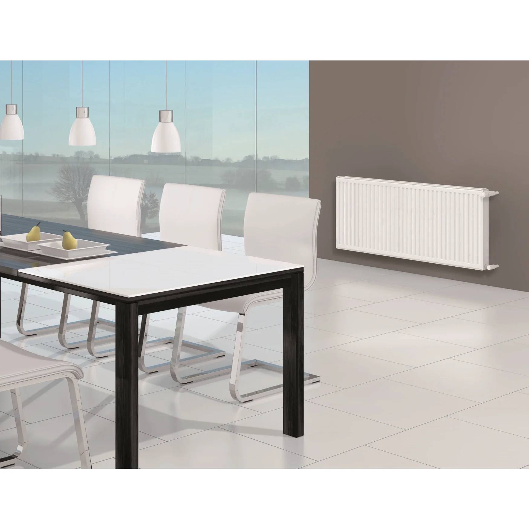 Vogel & Noot Flachheizkörper VN-KOMPAKT, 22K, 600x2200mm, weiß, 1 Stk.
