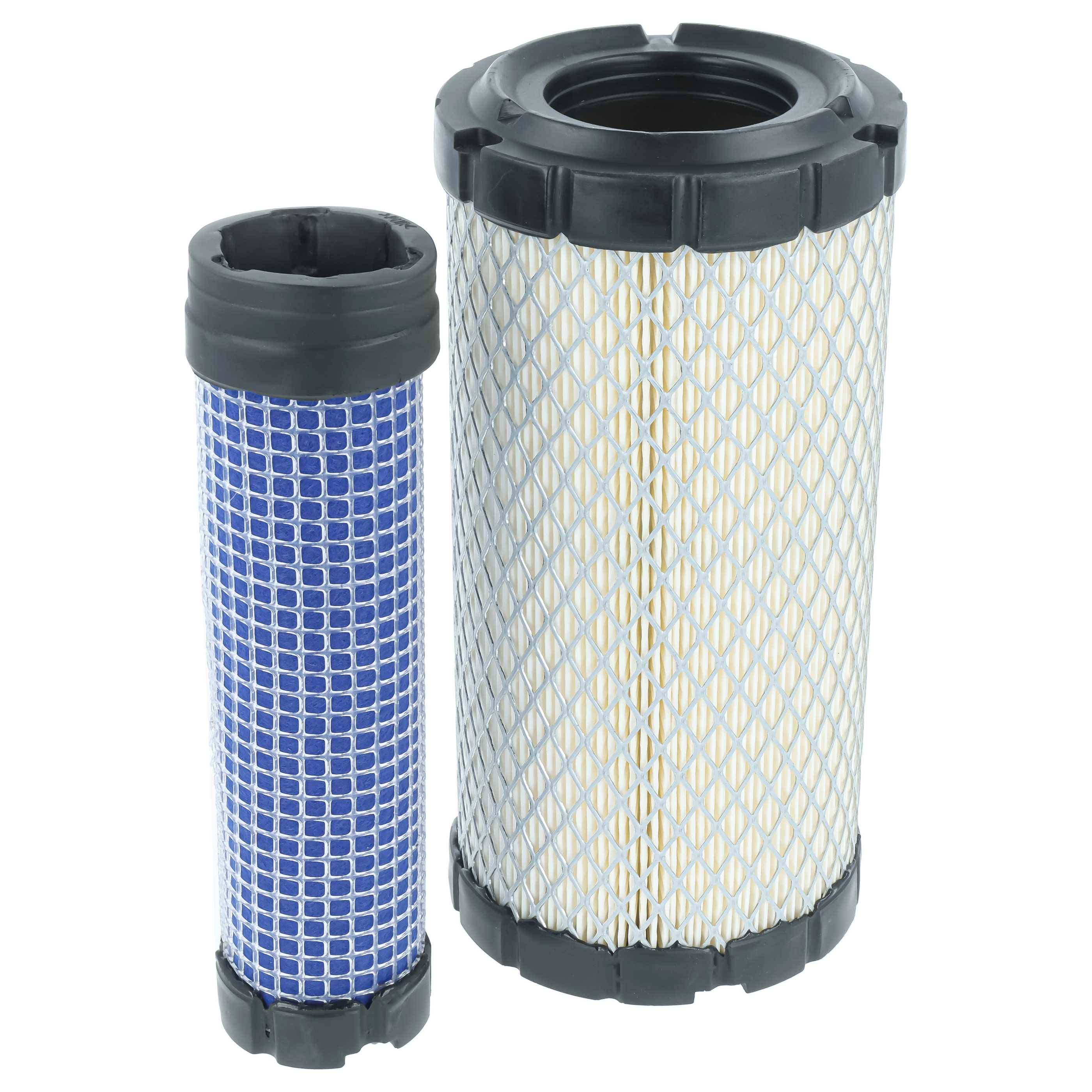 vhbw 1x Innenfilter, 1x Außenfilter kompatibel mit Takeuchi 2010 YANMAR 3TNV70, YANMAR 2TNV70 Baumaschine
