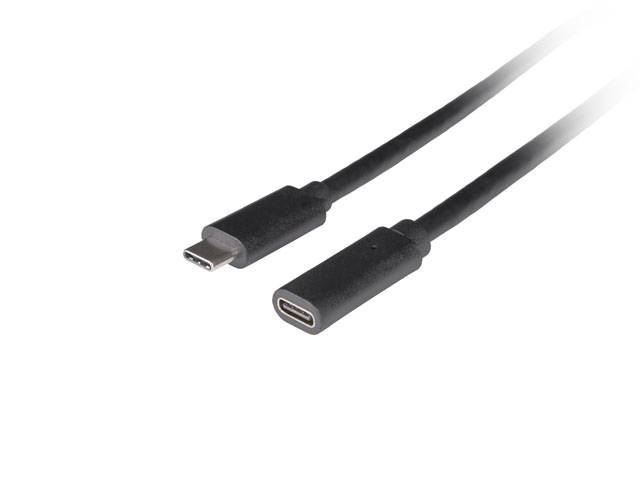 Lanberg CA-USBE-20CC-0005-BK LANBERG USB-C Verlängerungskabel M/F 3.1 0,5m schwarz
