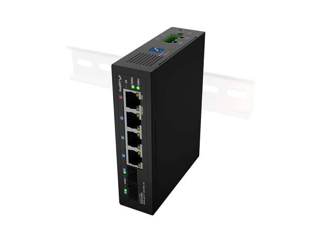 Lanberg ILGE-4P-2S-90 LANBERG Switch ILGE-4P-2S-90 Light Indus.PoE 1xBT 3xAT 2xSFP