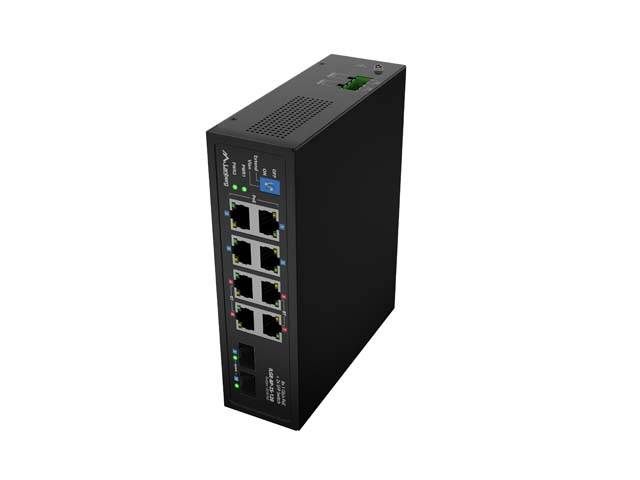 Lanberg ILGE-8P-2S-120 LANBERG Switch ILGE-8P-2S-120 LightIndus.PoE 4xBT 4xAT 2xSFP