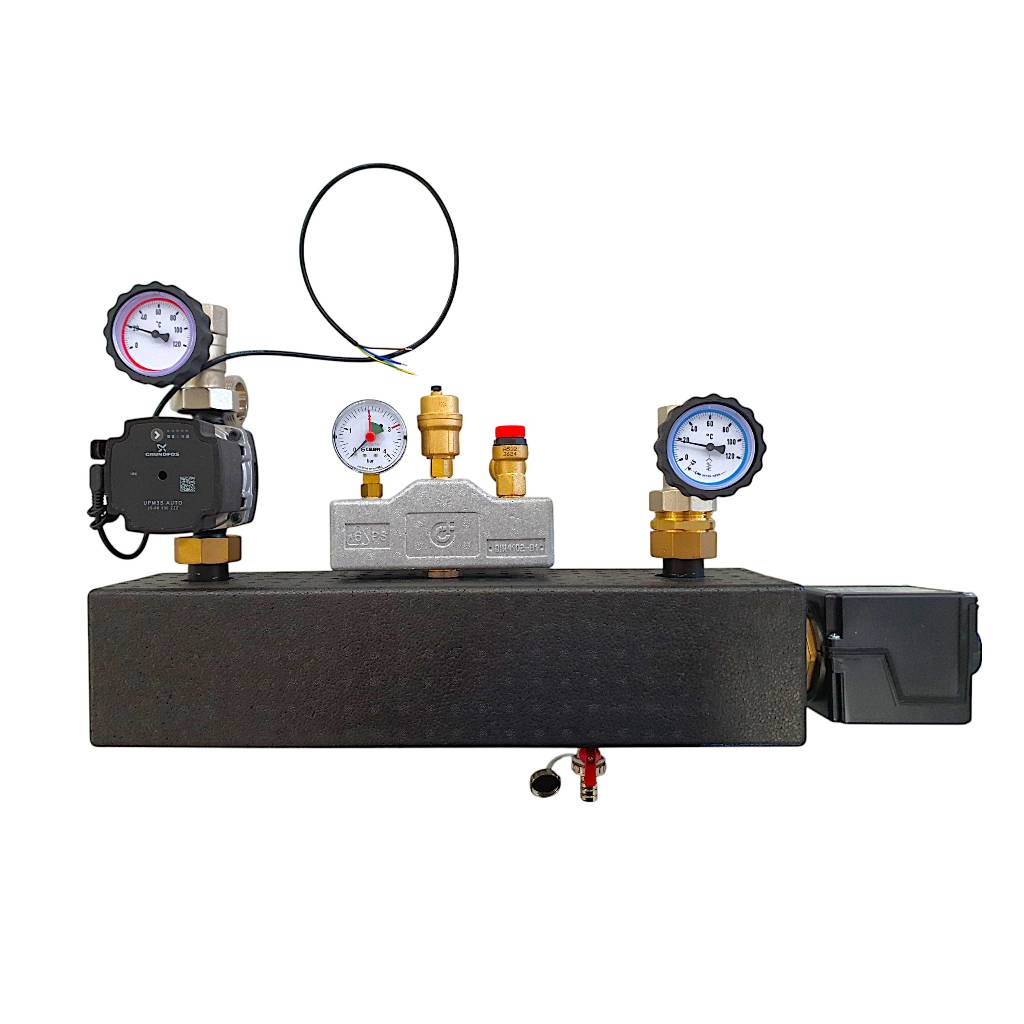 Heizmodul HZMOD-550-3,0 KW mit Pumpe / Heizpatrone Durchlauferhitzer Heizstab PV-Wärme Rücklaufanhebung Zusatzheizung / Power-to-Heat
