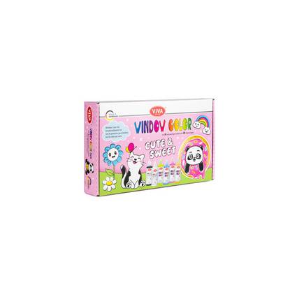 ViVA DECOR Viva KIDS Window Color Set "Cute & Sweet"