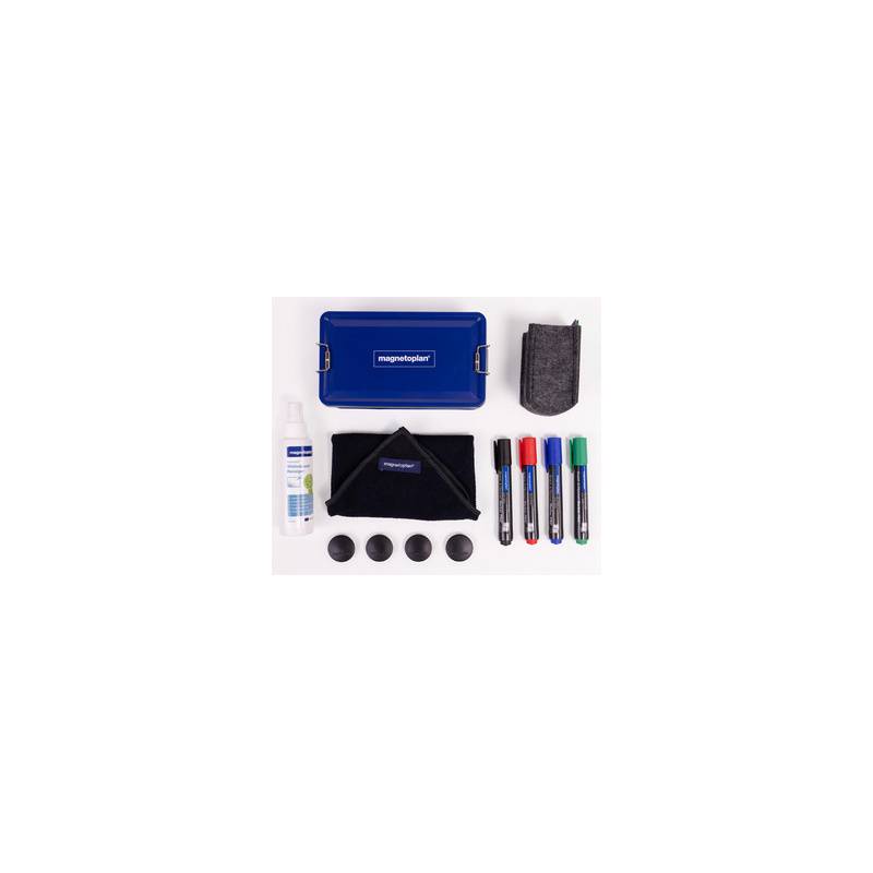 magnetoplan Whiteboard Premium-Kit, in Metallbox