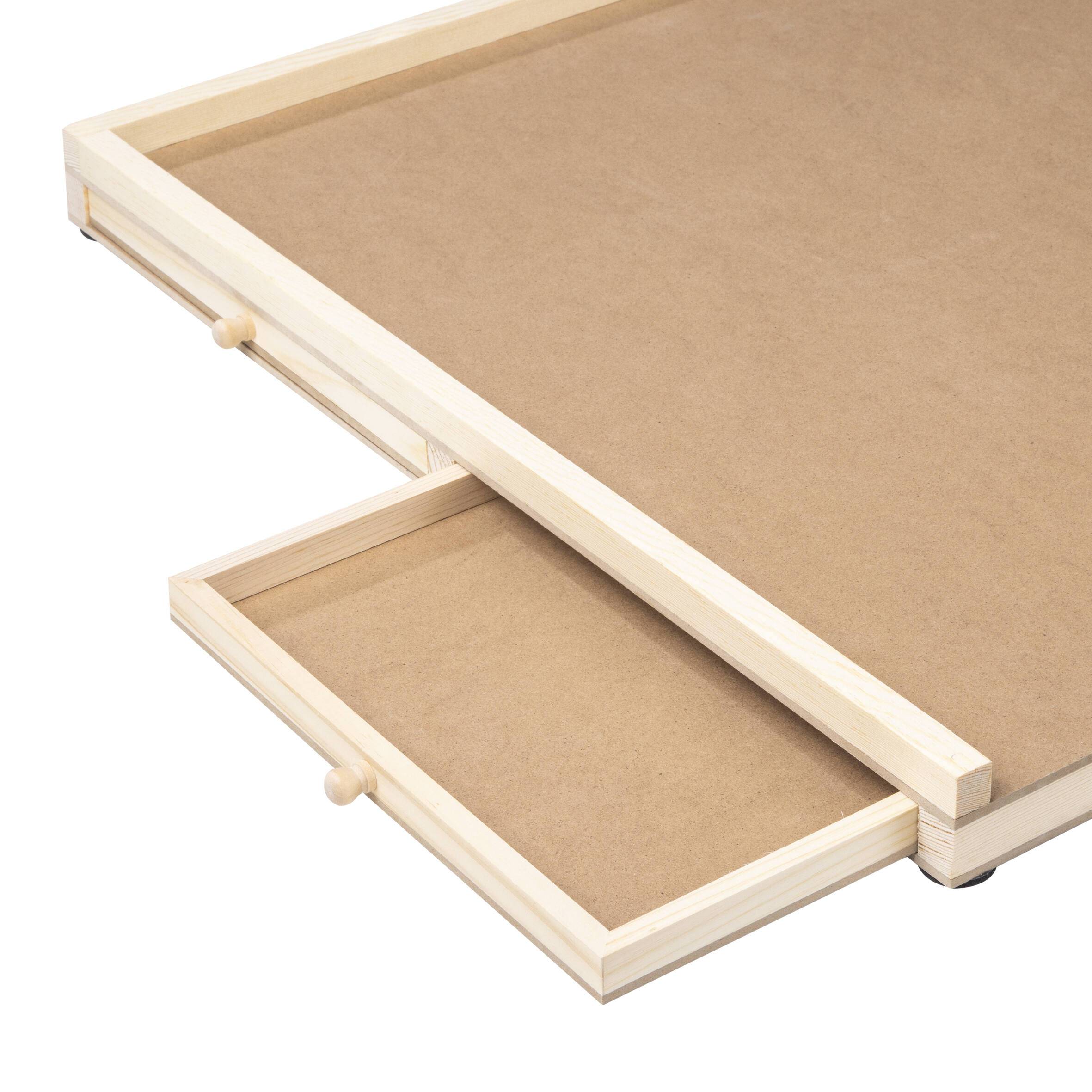 Puzzletisch mit Schubladen und Drehplatte 30cm Puzzle Tisch 1000 Teile 76x56x4cm