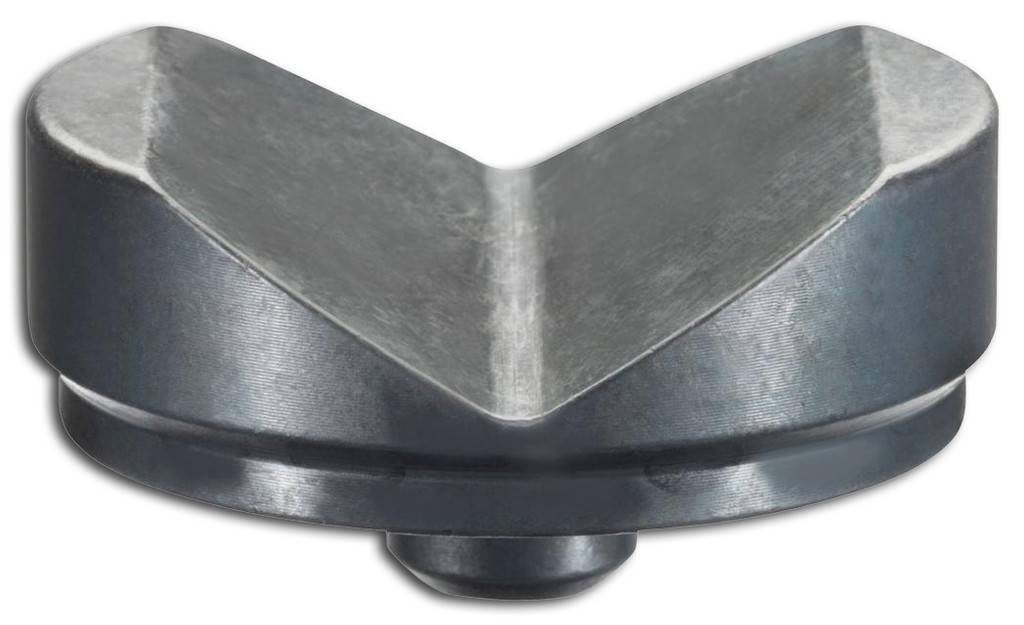 Prismaaufsatz AMFAusführung Aus vergütetem Stahl, im Brünierton angelassen.Anwendung Für Schraubböcke.