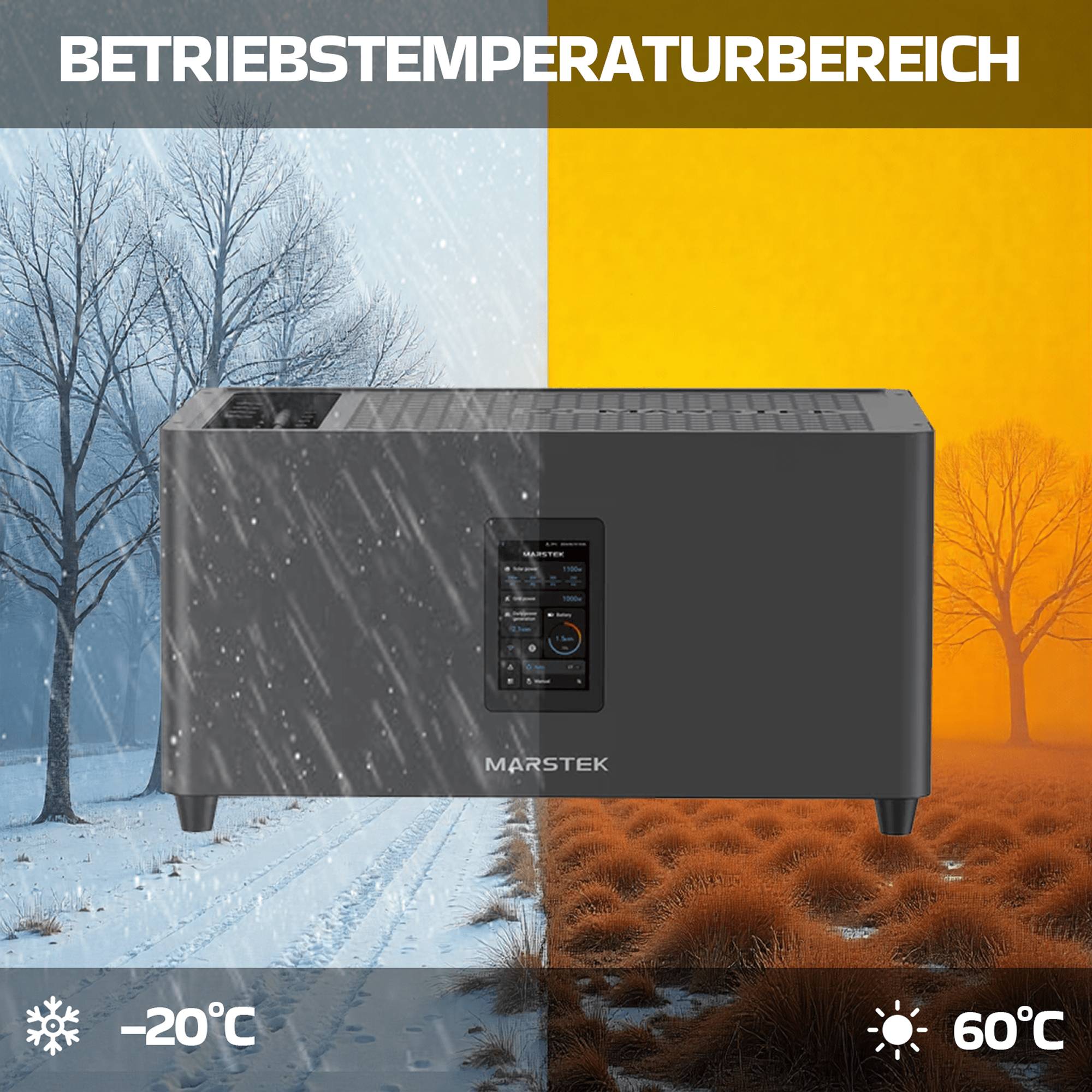 1000 / 800 Watt mit Marstek 2.56 kWh Speicher