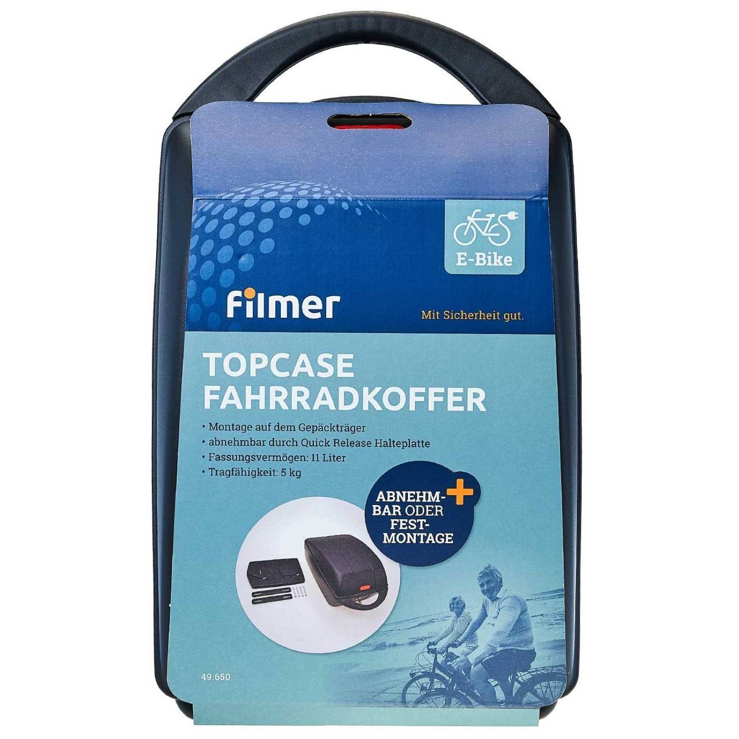 Top-Case Fahrradkoffer Schwarz