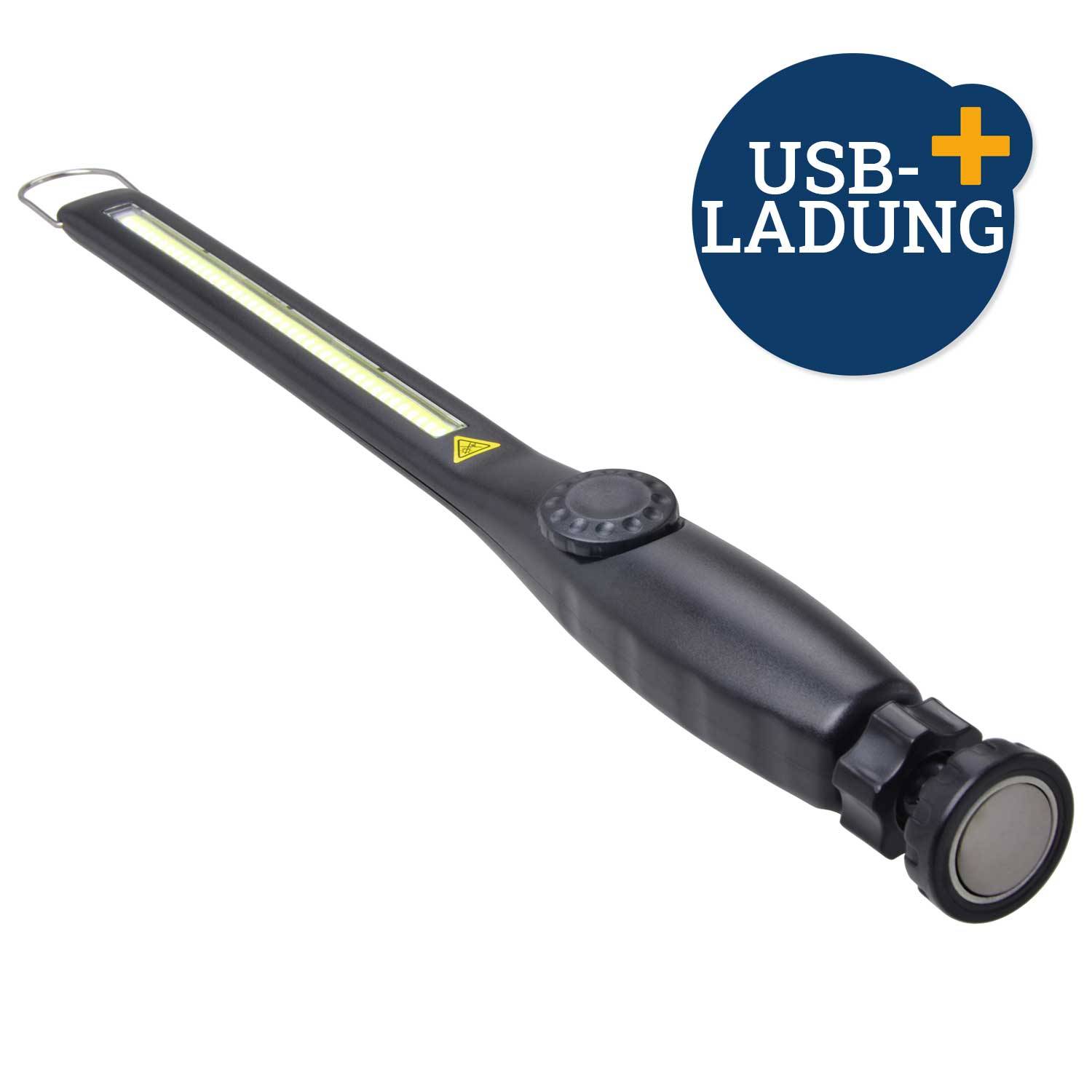 USB Werkstatt-Handlampe 4,5W COB LED Magnet + Haken