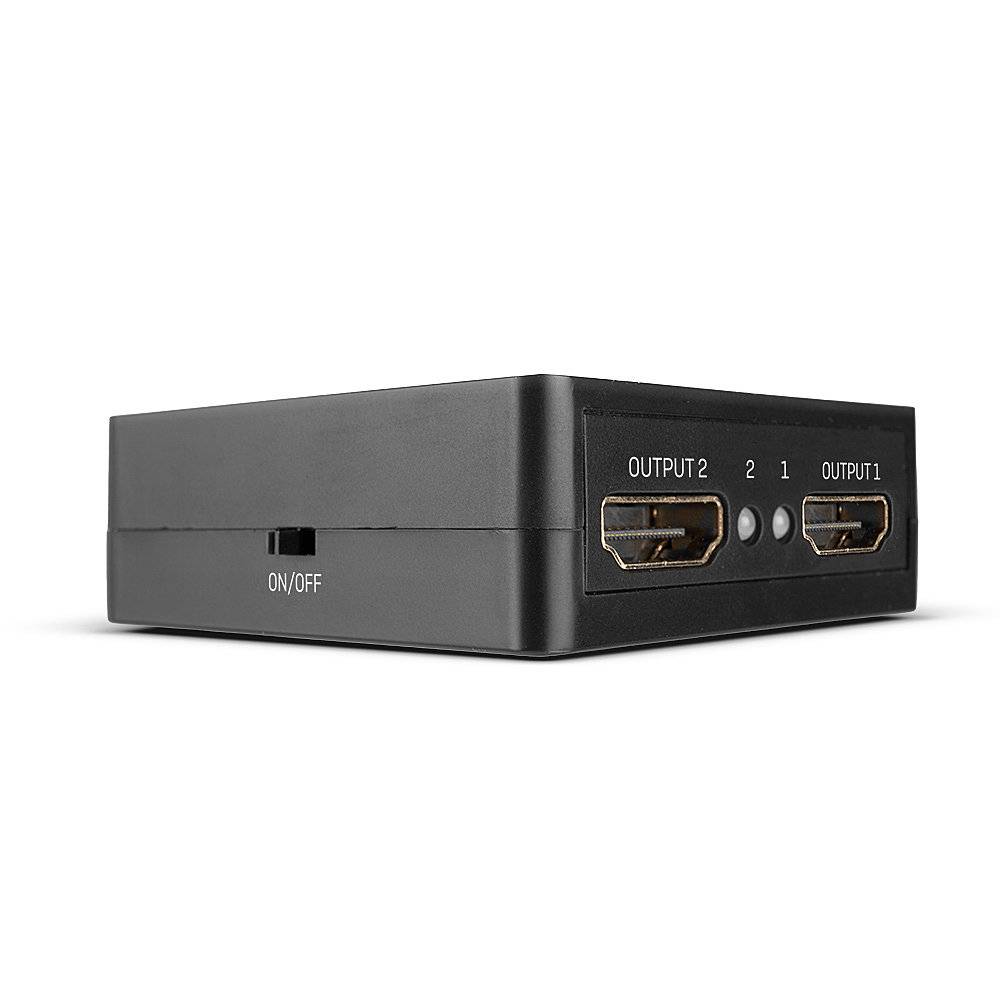 Lindy 38358 LINDY 2 Port HDMI 18G Splitter, Compact