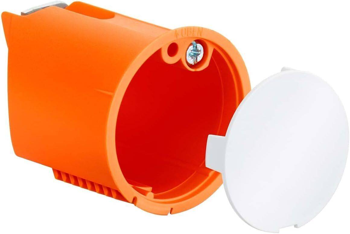 9 Stück Kaiser 9248-01 Ø 35mm x 45mm Hohlwanddose Wandleuchte Anschlussdose Luftdicht