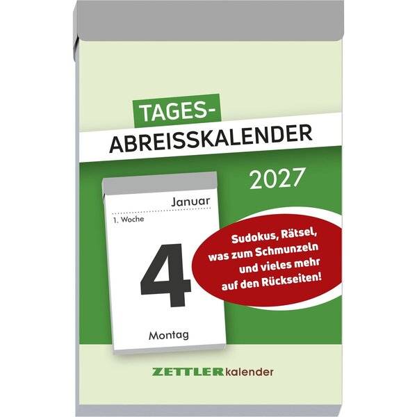 Tagesabreißkalender 304 L 6,6x9,9cm 2027