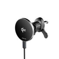 Nevox Wireless QI2 Fast CAR Charger, 15Watt, schwarz-silber
