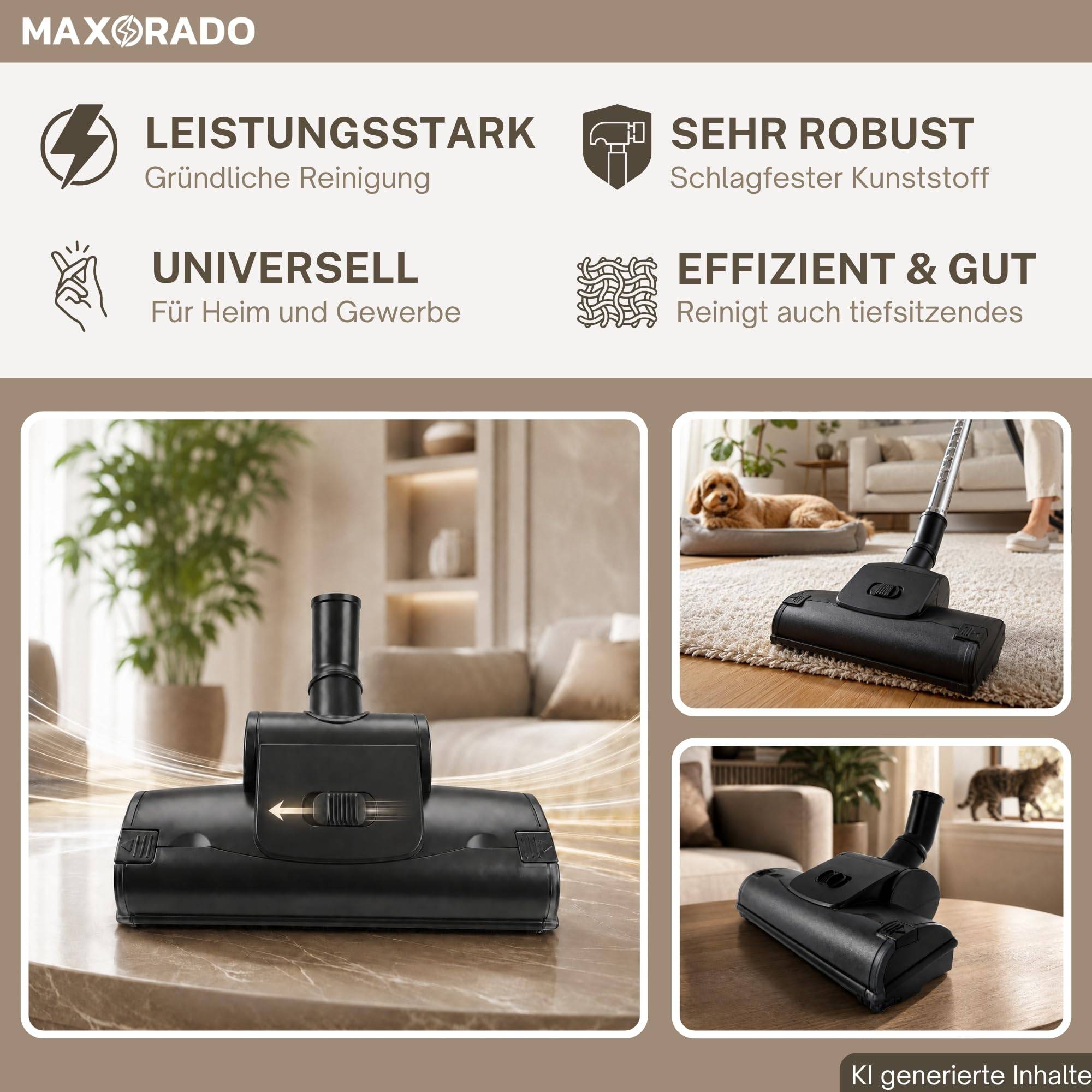 Staubsauger 35mm Turbodüse Tierhaardüse Bodendüse Turbobürste Zubehör