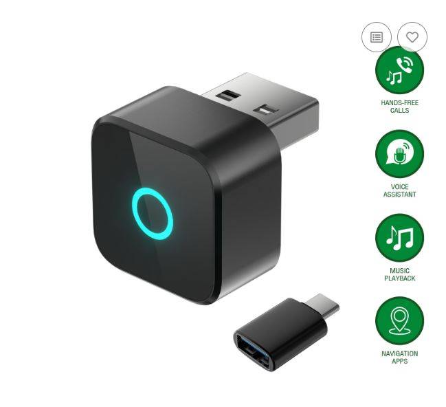 4smarts Wireless CarPlay / Android Auto Adapter, schwarz