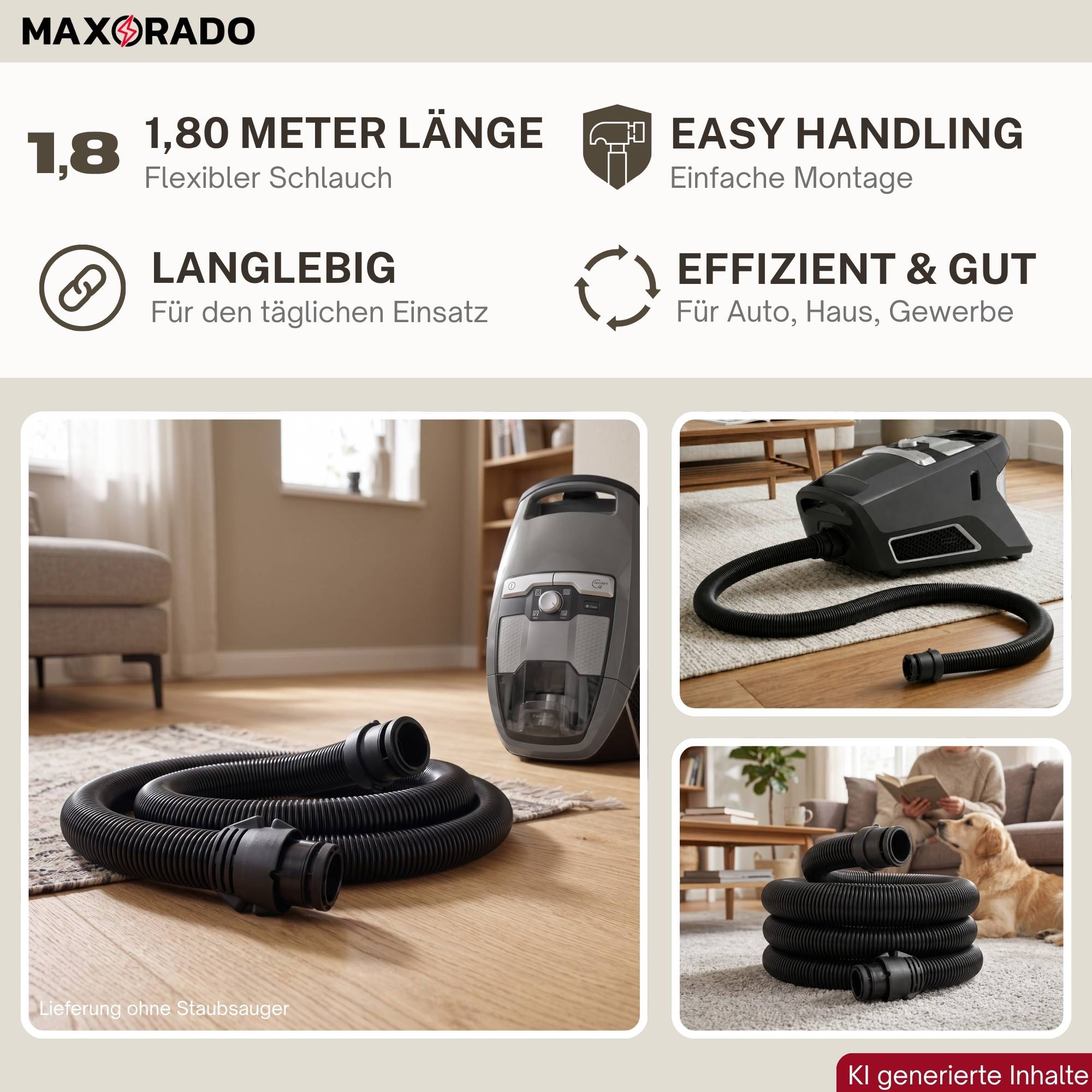 Staubsaugerschlauch passend für Miele CX1 Blizzard Staubsauger Schlauch