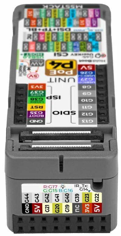 M5Stack Unit PoE-P4 Embedded-Controller, ESP32-P4, Ethernet, USB-C, MIPI, 16MB Flash, PoE 6W, 5V