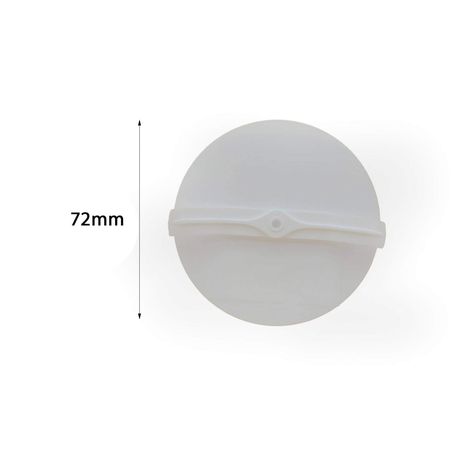 Federdeckel, weiß, rund, Ø 72 mm, für Ø 60 mm Unterputzdosen Klemmdeckel 200 Stück