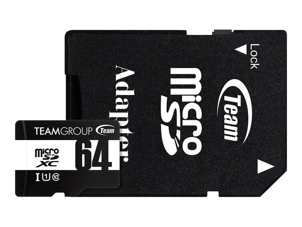 Team Group Team - Flash-Speicherkarte (SD-Adapter inbegriffen)64 GB - UHS-I U1 /