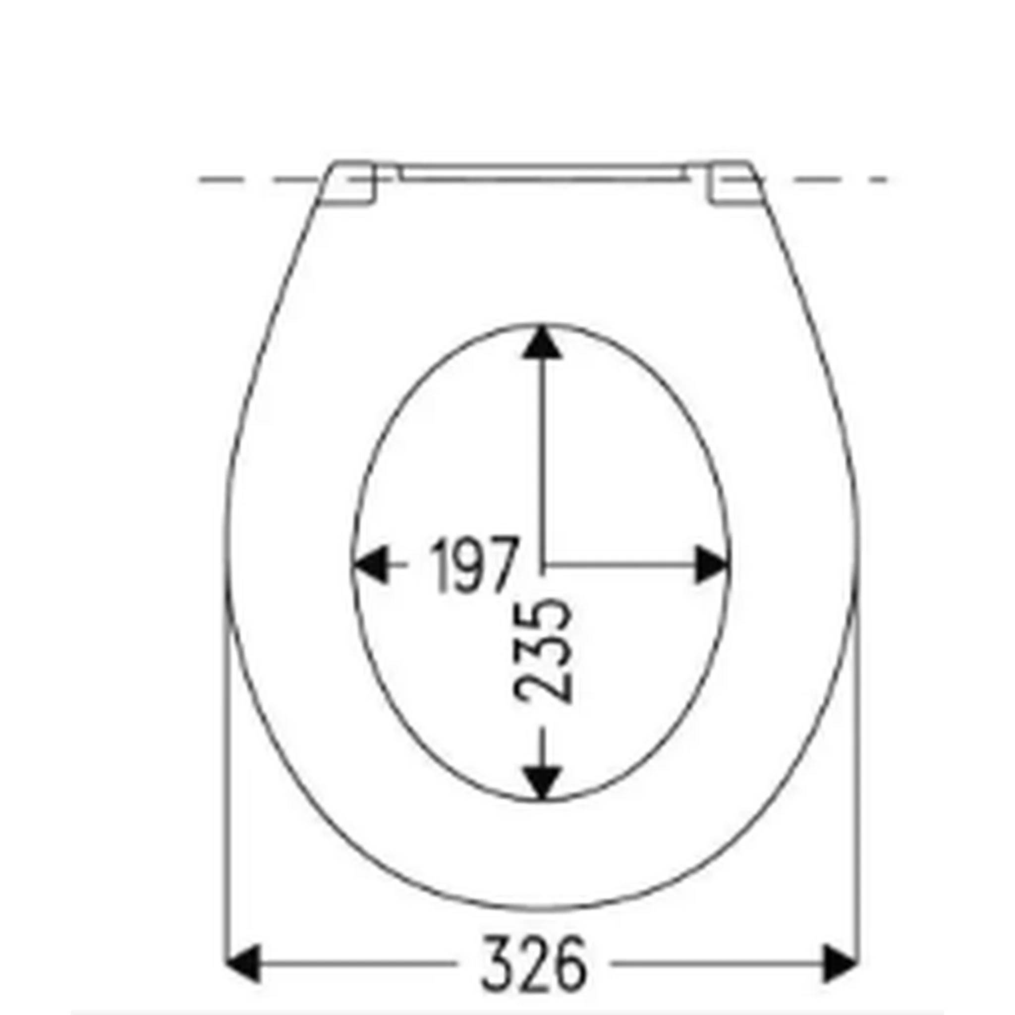 Hamberger Haro WC-Sitz ohne Deckel mit Fastfix-Metallscharnier, weiss, 1 Stk.