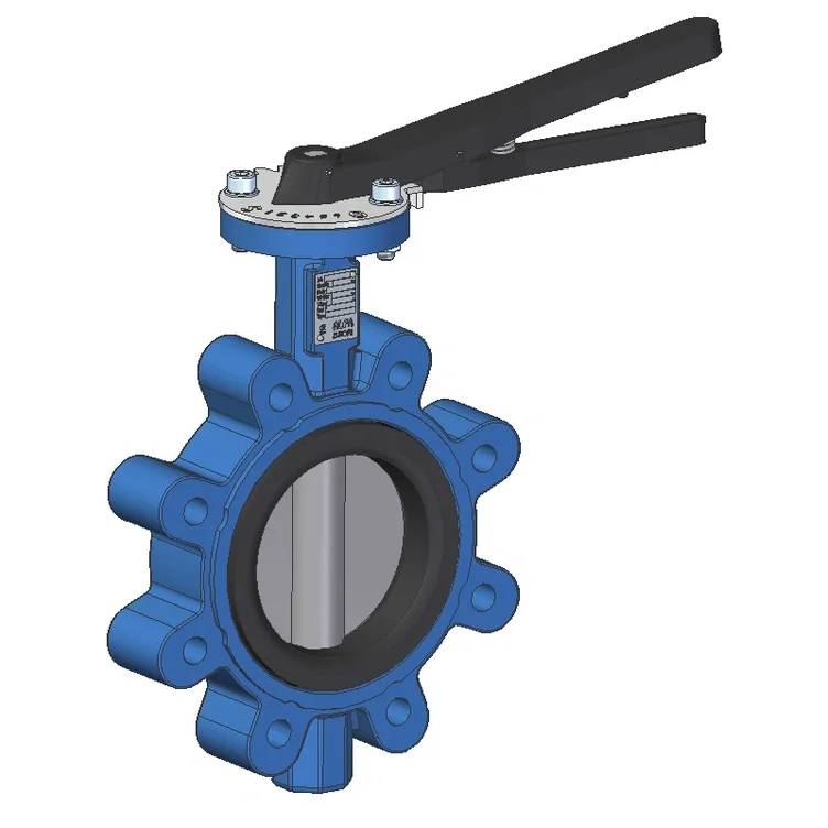 VAG Absperrklappe CEREX 300-L, DN50, PN16, EPDM, Rastenhebel, blau, 1 Stk.