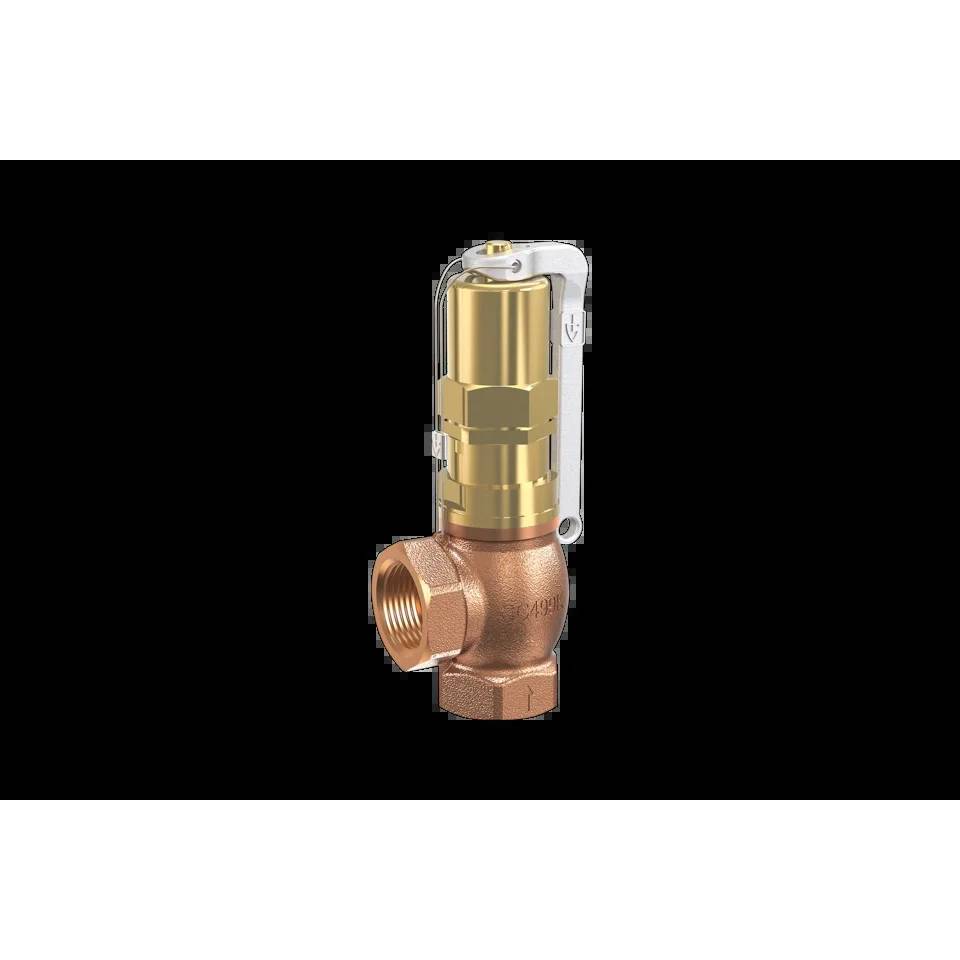 Goetze Druckbegrenzungsventil Fig.528 A/T, 6/4", 2-12bar, PTFE, Rotguss, 1 Stk.