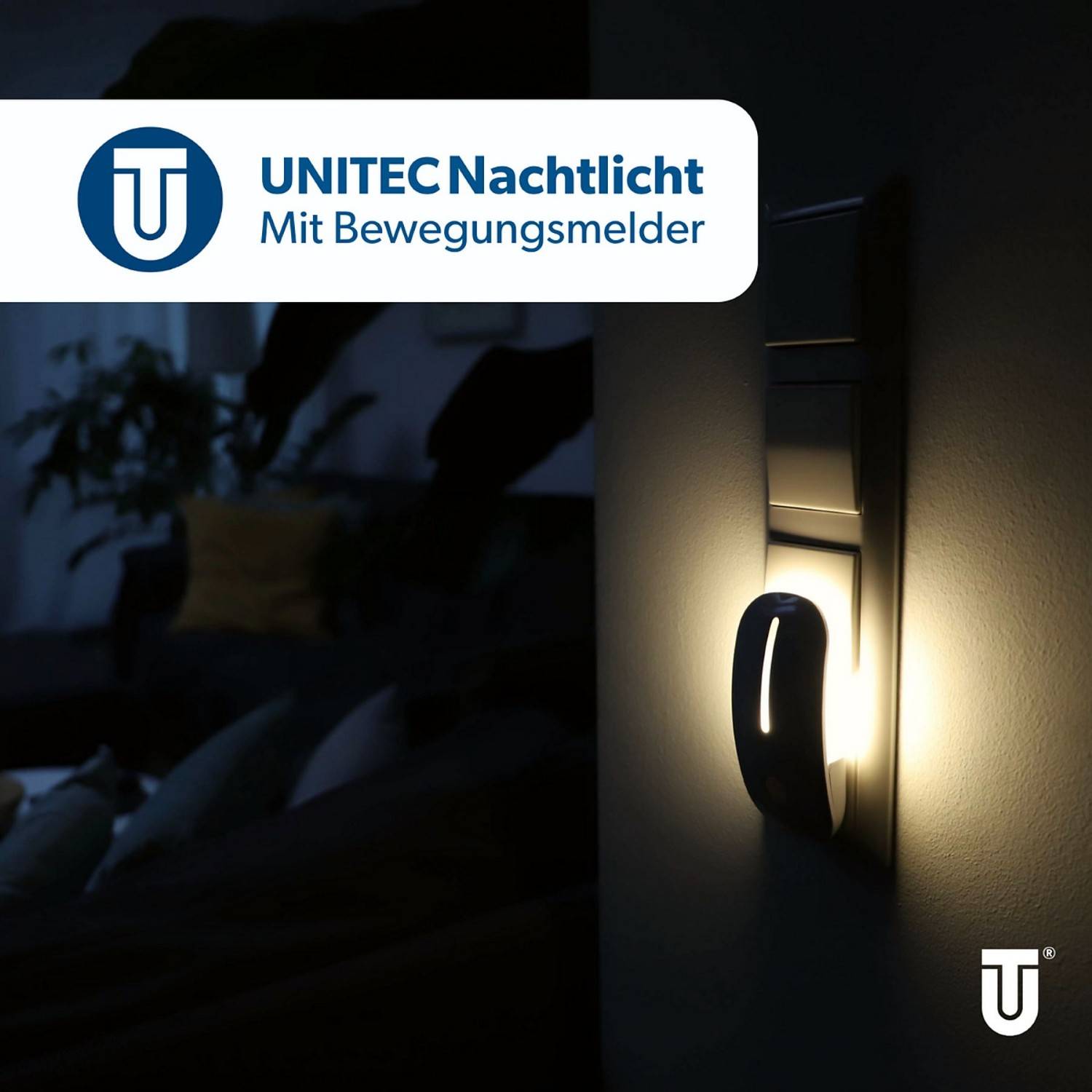 3x LED-Nachtlicht mit Dämmerungssensor + Bewegungsmelder