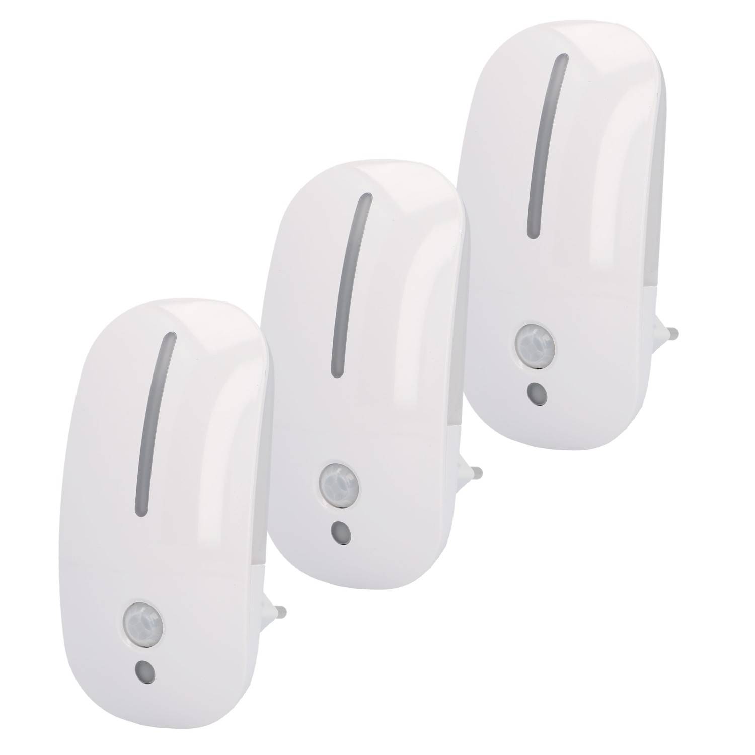 3x LED-Nachtlicht mit Dämmerungssensor + Bewegungsmelder