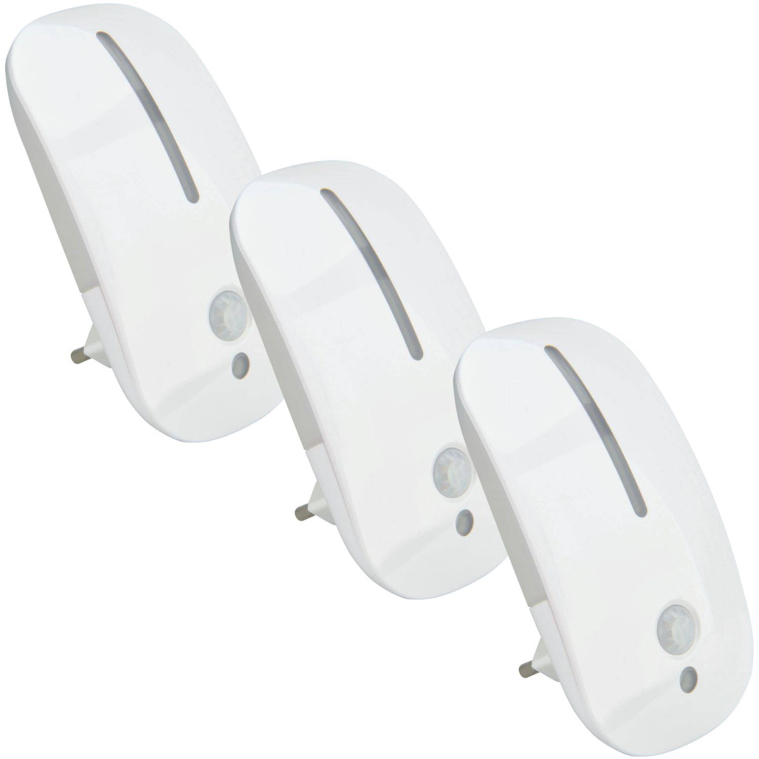 3x LED-Nachtlicht mit Dämmerungssensor + Bewegungsmelder