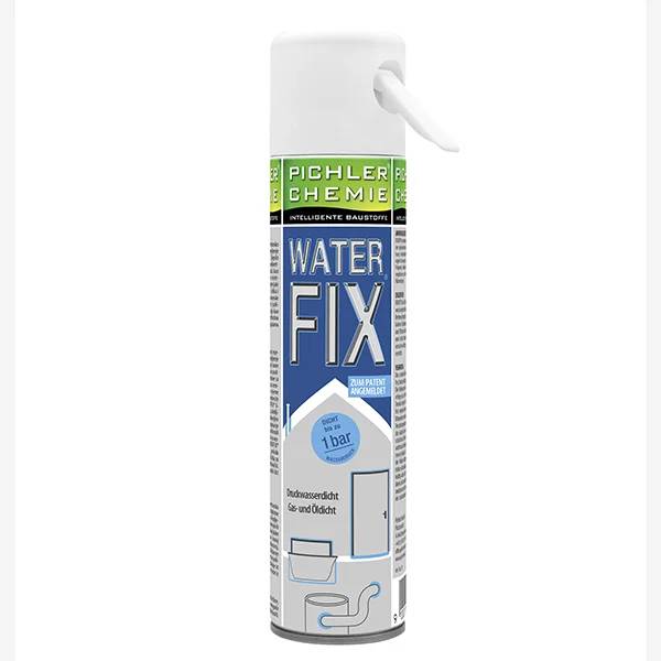 Pichler Chemie 'WATER FIX' Sprühdose zur wasserdichten Abdichtung, aufrecht auf weißem Hintergrund dargestellt.