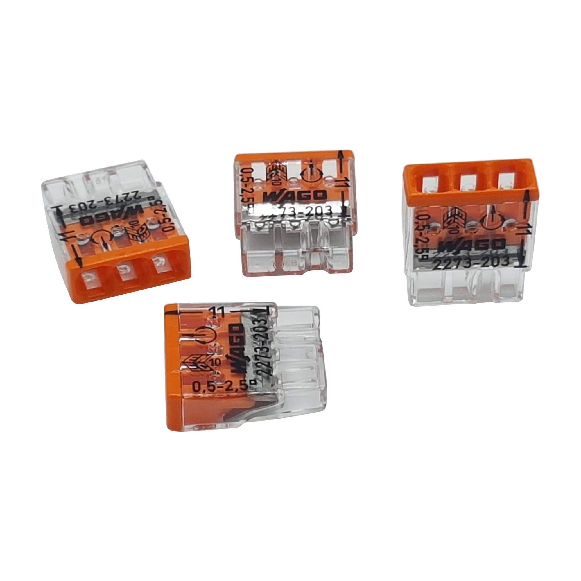 WAGO Klemmen 2273-203 - Steckklemme - Verbindungsklemme - 0,5 - 2,5mm² 10