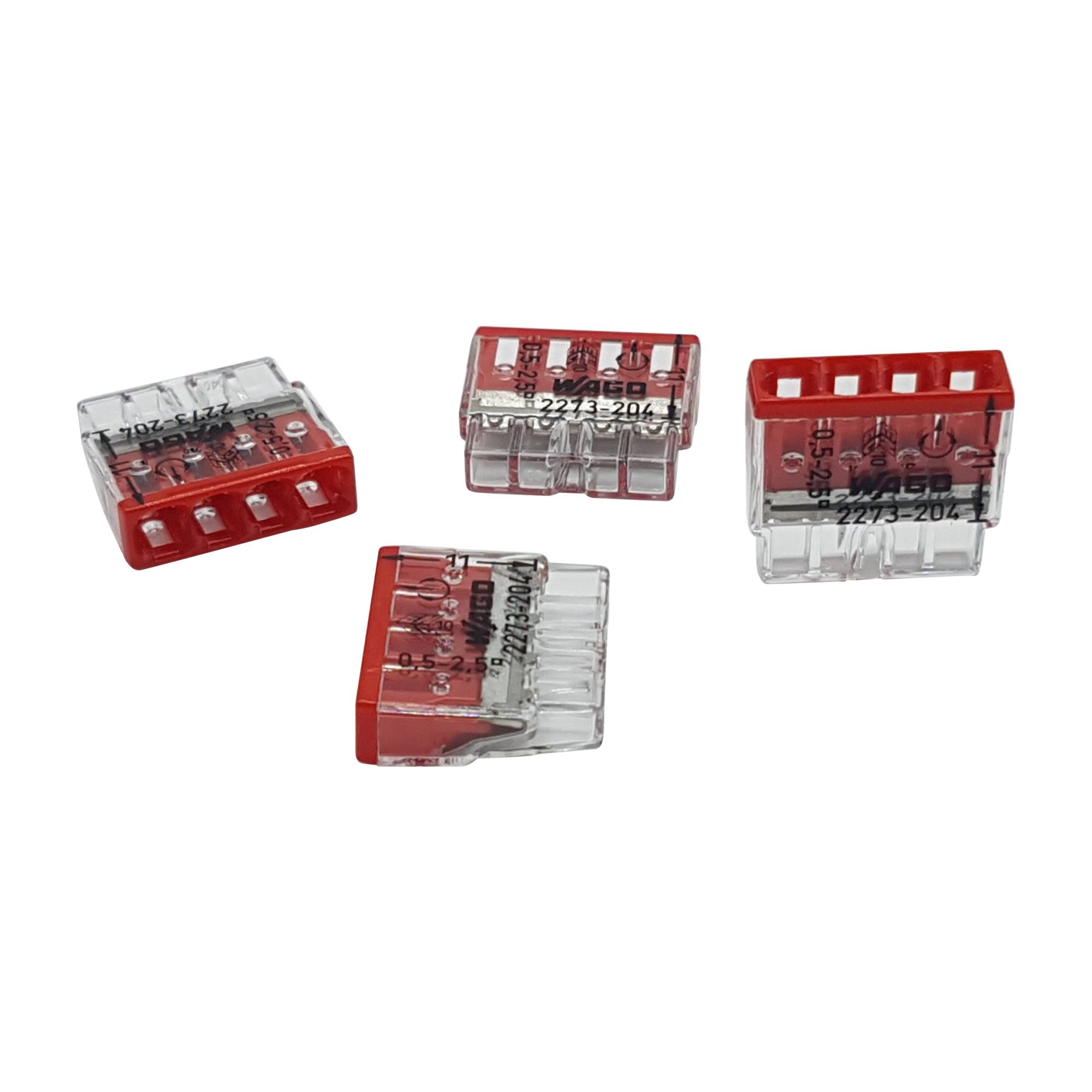 30 Stück WAGO Klemmen 2273-204 - Steckklemme - Verbindungsklemme - 0,5 - 2,5mm²