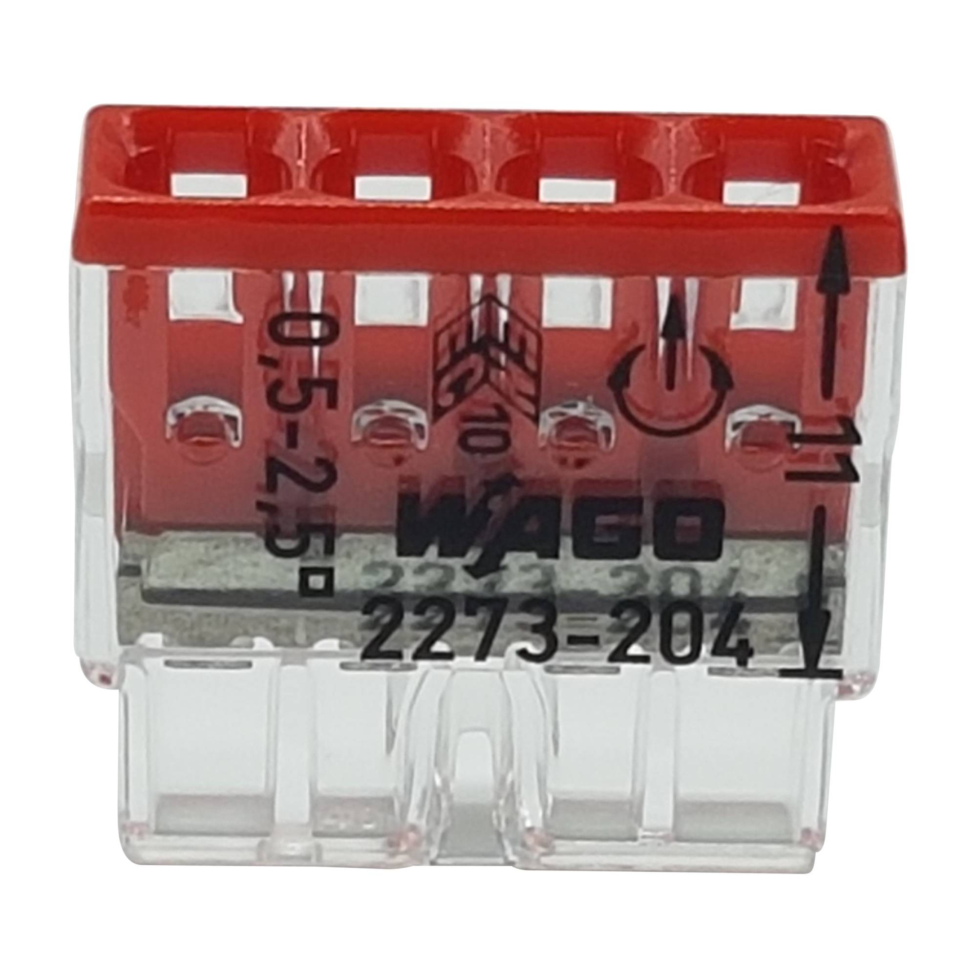 10 Stück WAGO Klemmen 2273-204 - Steckklemme - Verbindungsklemme - 0,5 - 2,5mm²