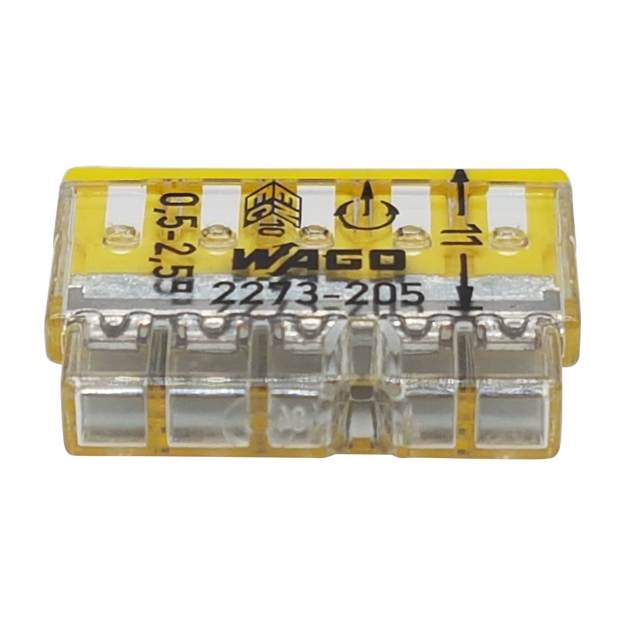 50 Stück WAGO Klemmen 2273-205 - Steckklemme - Verbindungsklemme - 0,5 - 2,5mm²