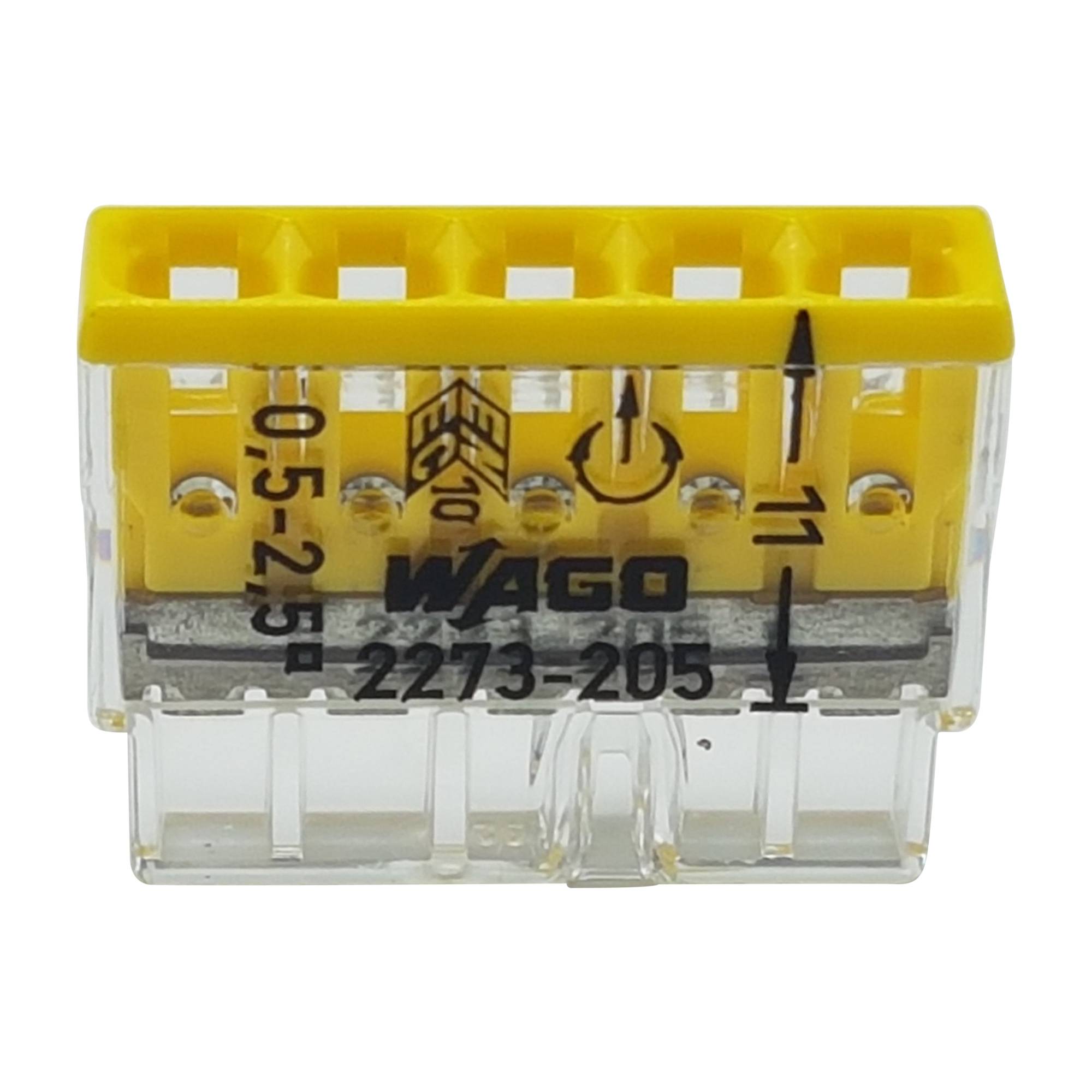 50 Stück WAGO Klemmen 2273-205 - Steckklemme - Verbindungsklemme - 0,5 - 2,5mm²