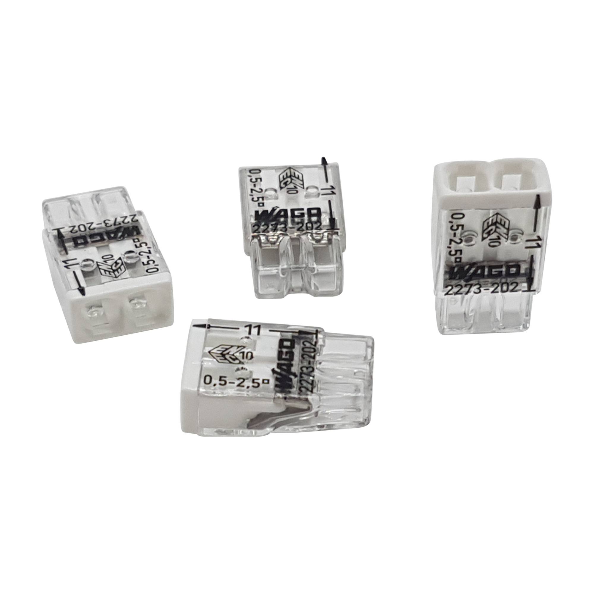10 Stück WAGO Klemmen 2273-202 - Steckklemme - Verbindungsklemme - 0,5 - 2,5mm²