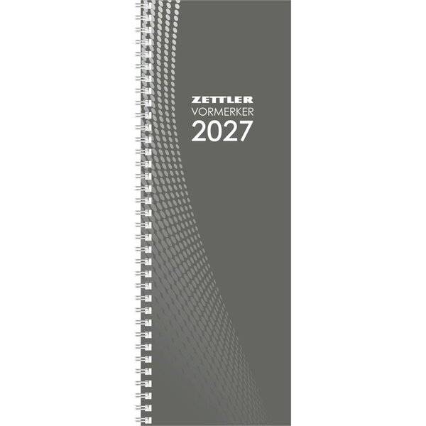 Vormerkbuch 718 10,5x29,7cm 1 Woche/1 Seite schwarz 2027